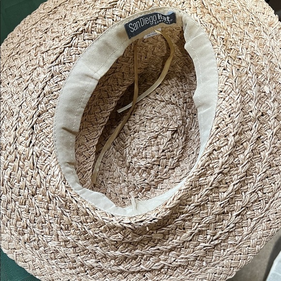 San Diego Hat Company Tan and Black Straw Hat - Picture 9 of 12